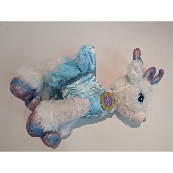 Build a Bear Glisten Plush Reindeer 13" Lights Up Works! Christmas Santa’s Deer - Picture 1 of 11